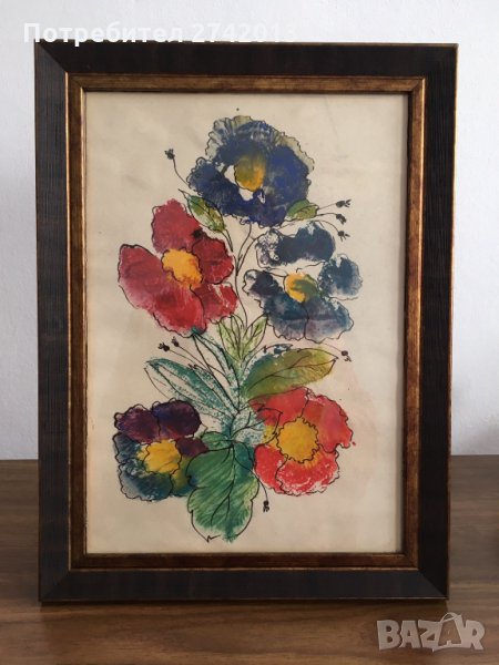 Картина с цветя, снимка 1