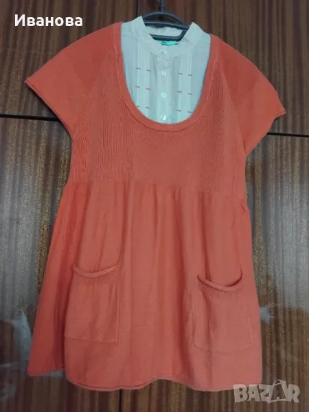 Блузка с къс ръкав - 36 р-р - подарявам към закупен артикул, снимка 1