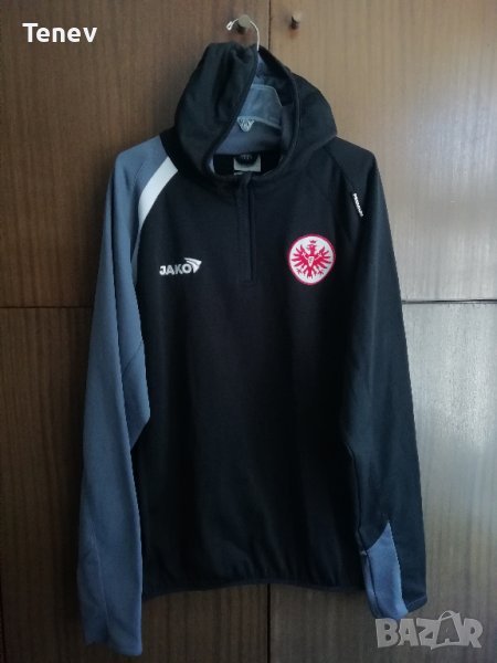 Eintracht Frankfurt Jako Premium оригинално горнище с качулка Айнтрахт Франкфурт L, снимка 1