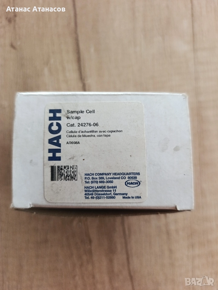 Лабораторни кювети HACH (Sample Cell) – 6 бр., употребявани, снимка 1