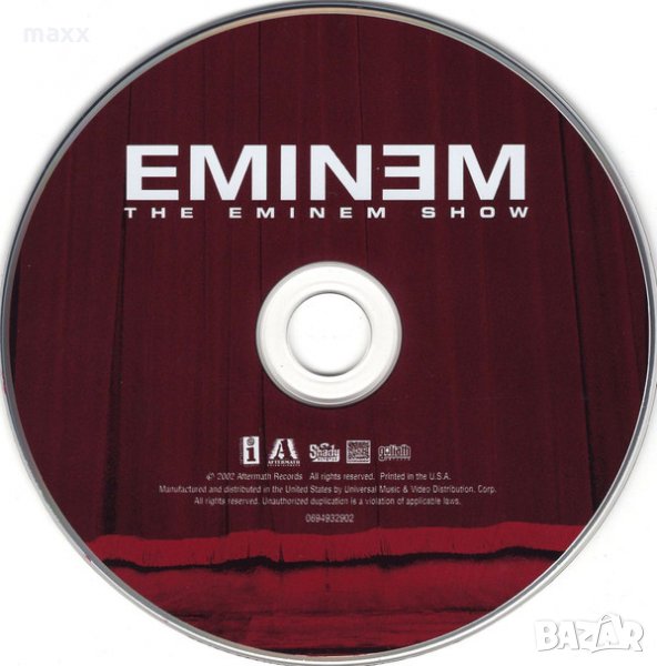 CD диск Eminem ‎– The Eminem Show CD без кутия и обложка, снимка 1