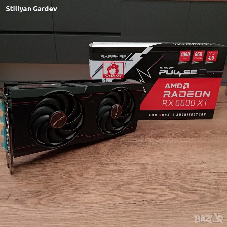 SAPPHIRE PULSE AMD Radeon RX 6600 XT gaming OC 8GB, снимка 1