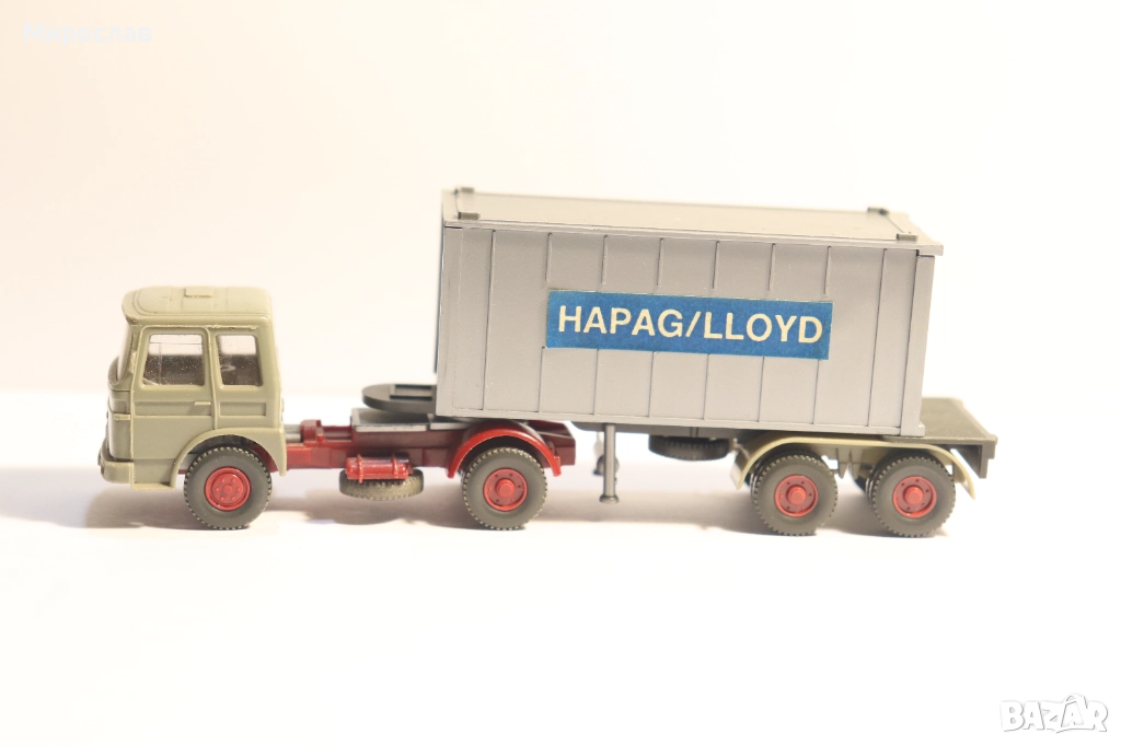 WIKING H0 1/87 МАН MAN КОНТЕЙНЕР КАМИОН МОДЕЛ КОЛИЧКА, снимка 1