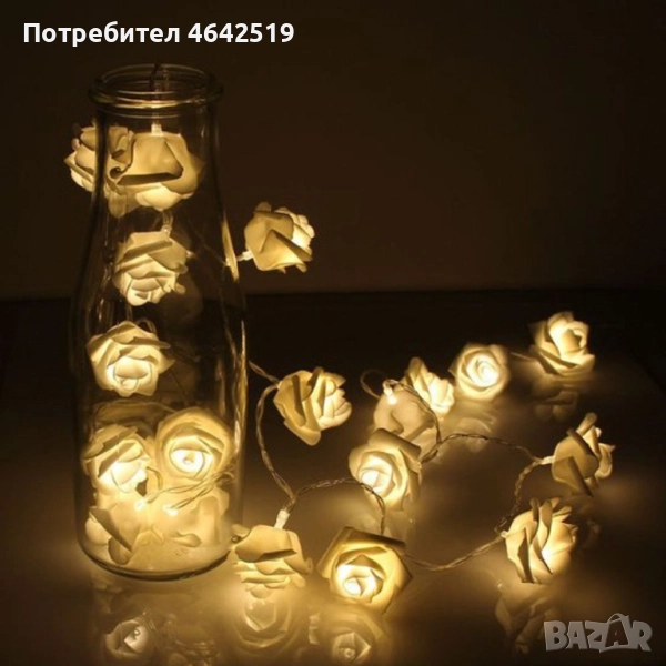  LED лампички рози, снимка 1