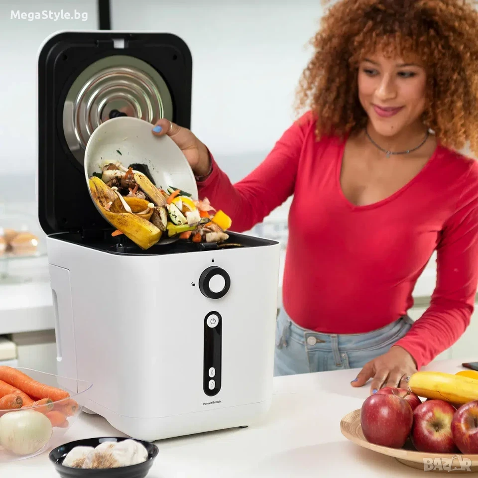 Кухненски електрически компостер InnovaGoods Ewooster – Кажете край на боклука и миризмите!, снимка 1