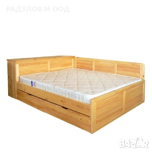 Приста чам с ракла и две чекмеджета, масив / 30121, снимка 1