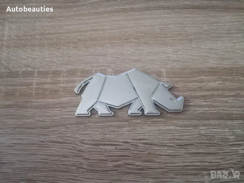сребриста емблема носорог за Suzuki Jimny, снимка 1