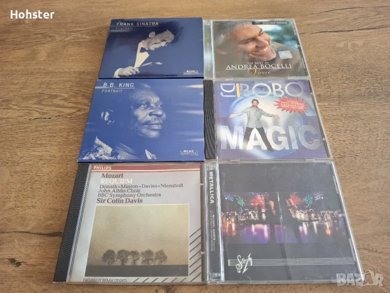 Дискове - B.B King, Frank Sinatra, Dj Bobo, Andrea Bocelli, Metallica, Mozart, снимка 1