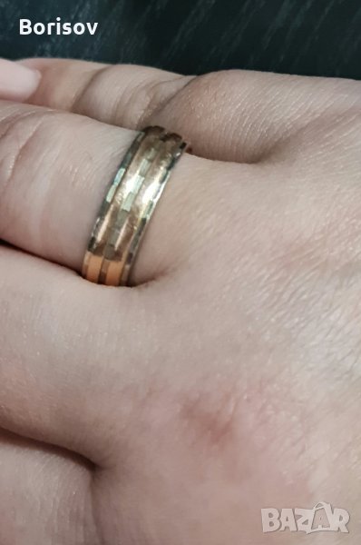 Дамска златна халка 14 К, снимка 1