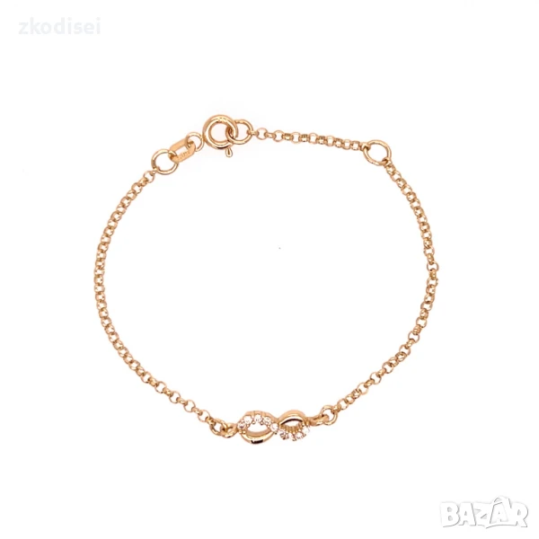 Златна детска гривна 1,57гр. 13,5см. 14кр. проба:585 модел:32095-4, снимка 1