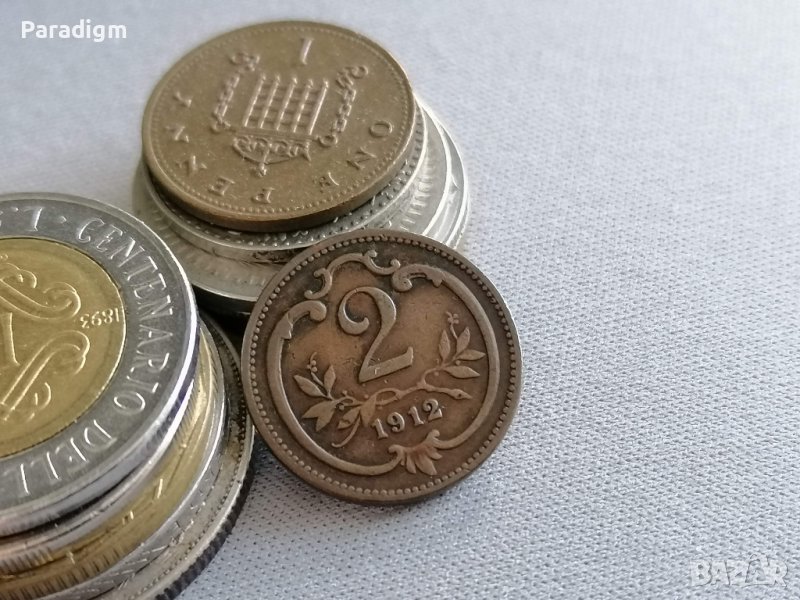 Монета - Австро-Унгария - 2 хелера | 1912г., снимка 1