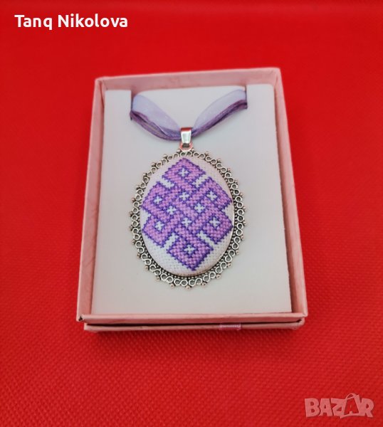 Ръчно бродирано колие-,,Небесна костенурка,,, снимка 1