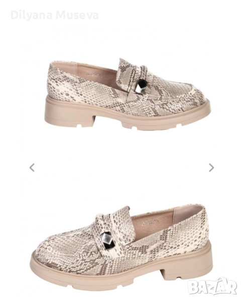 Ежедневни дамски обувки в бежово , снимка 1