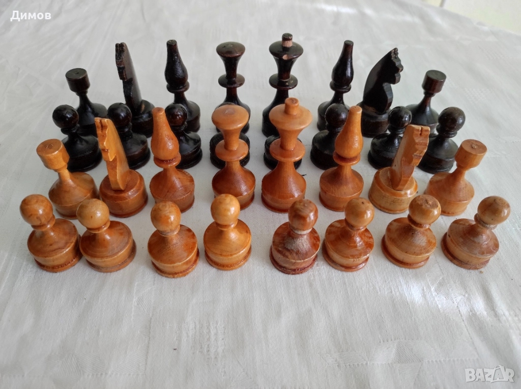 Дървени фигури за шах 2, снимка 1