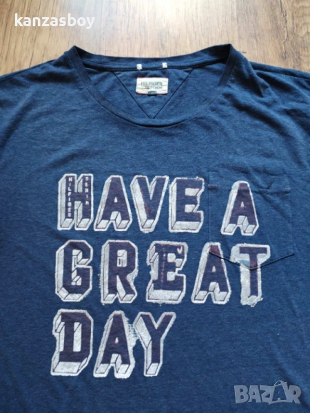 tommy hilfiger - страхотна мъжка тениска L, снимка 1