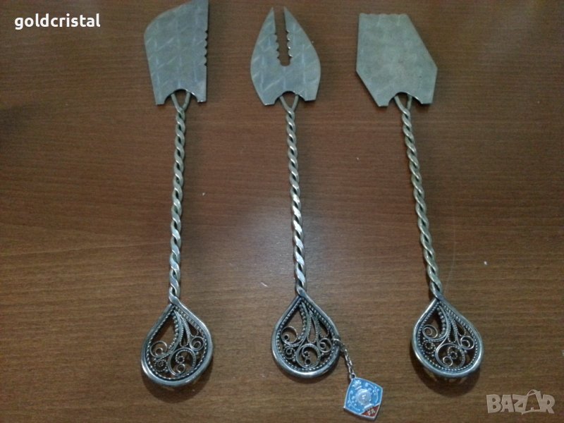 руски прибори за сервиране филигран , снимка 1