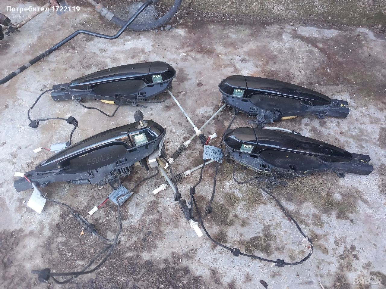 Външни дръжки с подсветка за BMW E90/91, снимка 1