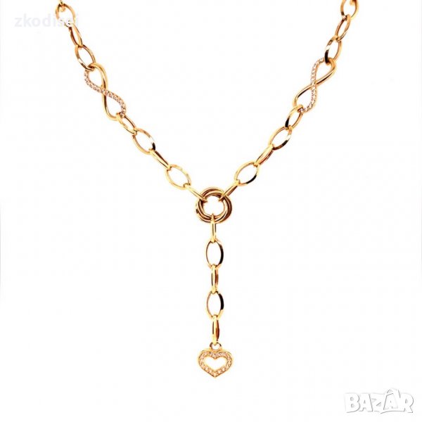 Златно колие 9,49гр. 54см. 14кр. проба:585 модел:14105-3, снимка 1