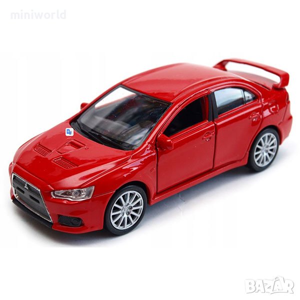 Mitsubishi Lancer EVO X - мащаб 1:39 на Welly моделът е нов в кутия, снимка 1