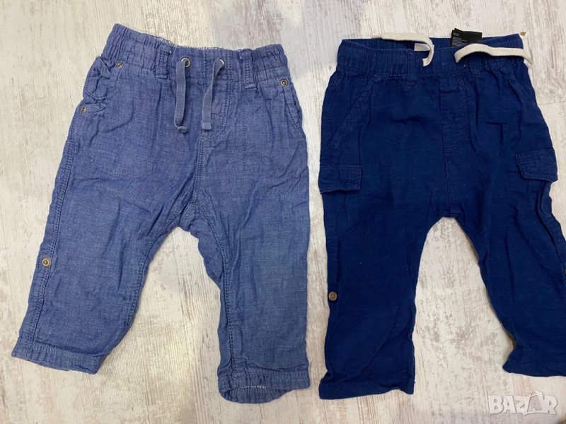 Н&М 2бр нови панталони 12-18м, снимка 1