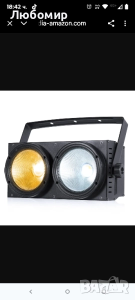200W COB LED сценични осветителни тела 2 в 1 студено и топло бяло прожекторно осветление за , снимка 1