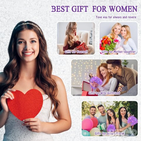 Нова принцеса кукла цвете лилава роза Подарък жена Свети Валентин 8 март , снимка 5 - Други - 39746269