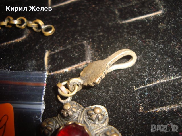 ВЪЗРОЖДЕНСКА БРОНЗОВА ФИЛИГРАННА ОРНАМЕНТИРАНА ОГЪРЛИЦА СТАРА МАЙСТОРСКА РЯДКА ИЗРАБОТКА ЕТНО 17639, снимка 10 - Антикварни и старинни предмети - 31358787