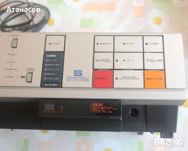 Akai VS-2EG Vintage 80's Top-Loading VHS VCR, снимка 10 - Плейъри, домашно кино, прожектори - 55881369