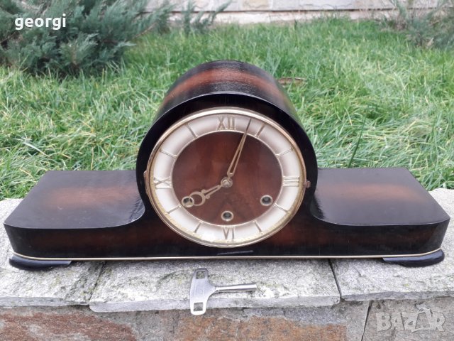 Ретро механичен каминен часовник , снимка 1 - Антикварни и старинни предмети - 31297311