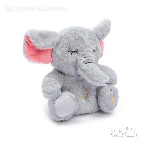 Дишащо слонче – Светеща, дишаща и музикална плюшена играчка за успокояване и релакс, снимка 8 - Плюшени играчки - 53379471