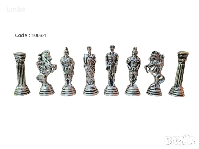 Метални фигури за шах – 32 бр., снимка 2 - Шах и табла - 55775888