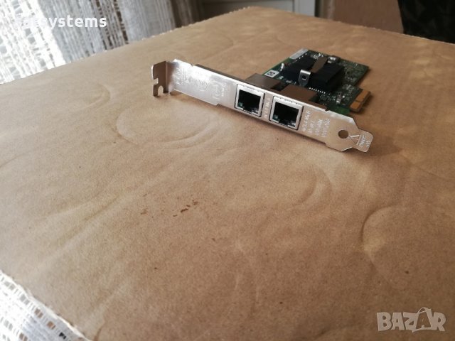 HP NC360T PCI Express Dual Port Gigabit Server Adapter, снимка 2 - Мрежови адаптери - 34096111