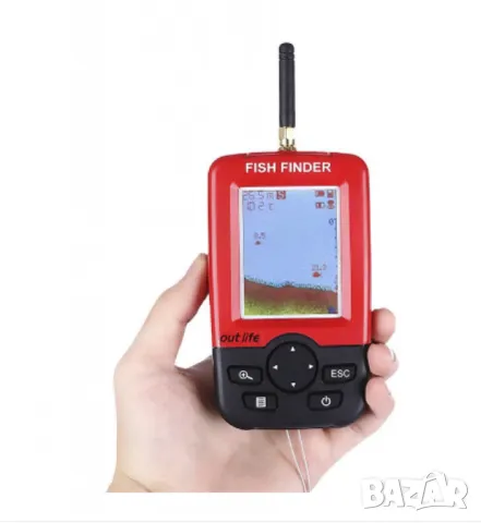 Сонар за риболов Sonar Fish Finder XJ-01, LCD екран, Безжичен сонарен сензор 100 м, снимка 2 - Такъми - 47569027