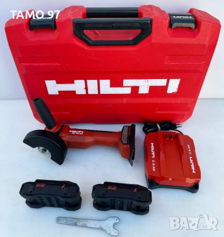 Hilti AG 4S-22 Nuron - Безчетков ъглошлайф с потенциометър неразличим от нов!
