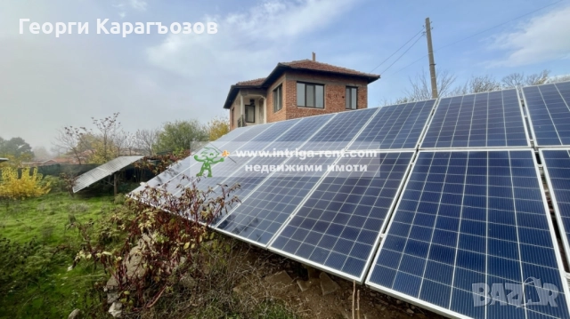 №4034 Двуетажна къща (за ремонт) с ФЕЦ 30kW в село Сусам, община Минерални бани, Хасково.