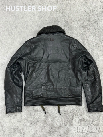 Мъжко яке от естествена кожа G-STAR RAW. Размер S, снимка 7 - Якета - 53933195