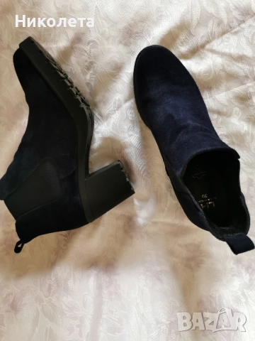 Дамски боти от велур, снимка 10 - Дамски боти - 51997353