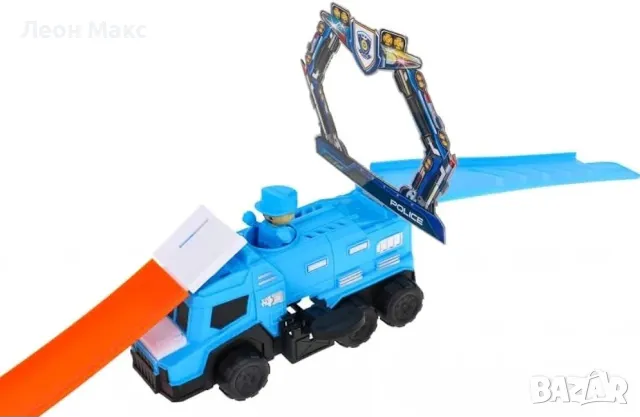 Писта Полиция с изтрелвачка и кола сменяща цвета си, снимка 3 - Коли, камиони, мотори, писти - 48350430