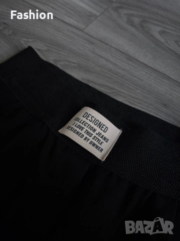 Жесток чер панталон DESIGNED, снимка 3 - Панталони - 53137268