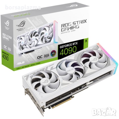 ASUS GeForce RTX 4090 ROG Strix O24G White, 24576 MB GDDR6X, снимка 3 - Видеокарти - 40029865