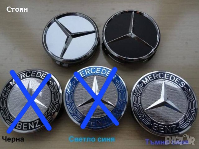Капачки за джанти мерцедес mercedes