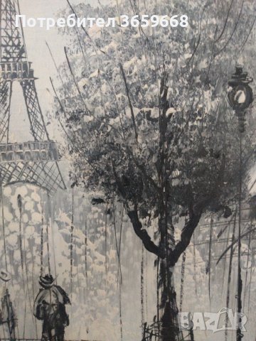 Картина на Duchamp,масло,87х56, подписана, снимка 8 - Антикварни и старинни предмети - 42467550