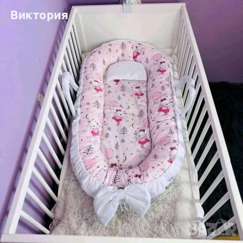 Бебешко гнездо 100% памучен ранфорс, снимка 6 - Спални чували за бебета и деца - 53107857