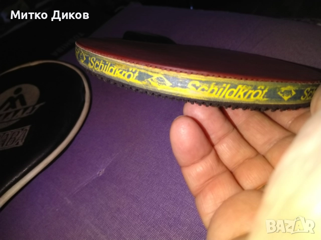 Маркова хилка с кожен калъф обратна страна трева Schildkrot Olympia Backside, снимка 12 - Тенис - 51515115