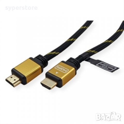 Кабел HDMI - HDMI 15м Roline 11.04.5508 Gold Plated HDMI M to HDMI M ver:1.4V FullHDTV 3D, снимка 3 - Кабели и адаптери - 31389056