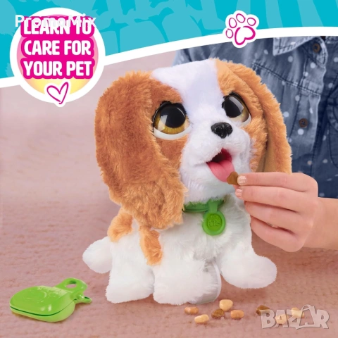 Интерактивнo плюшенo куче Fur Real 28159 Кинг Чарлз играчка акащо кученце, снимка 3 - Плюшени играчки - 54051267