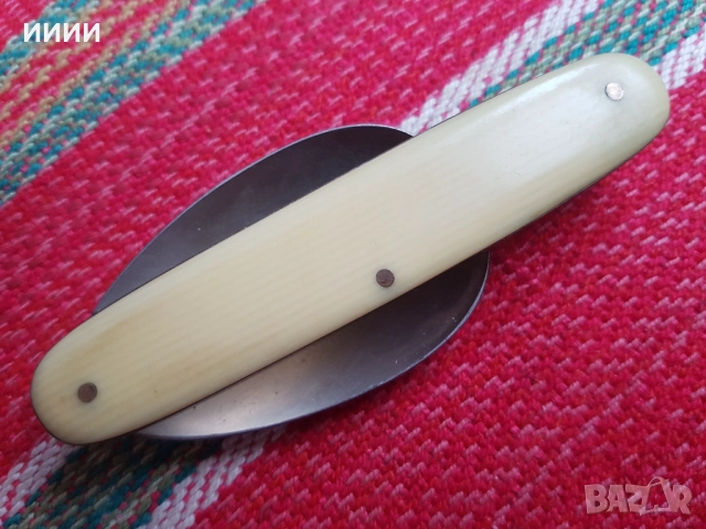 Сгъваема лъжица слонова кост , снимка 3 - Антикварни и старинни предмети - 52866248