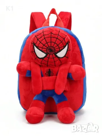 Детска плюшена раница Мики Маус,Спайдърмен, Мини Маус с плюшена играчка, снимка 3 - Плюшени играчки - 49340094