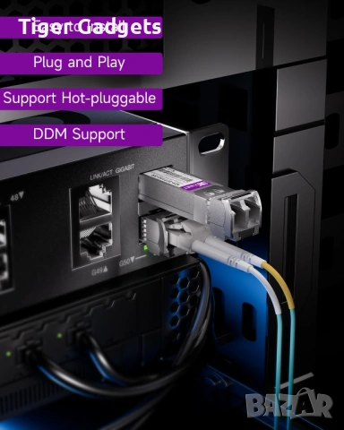 XZSNET 10GBASE-SR SFP+ модул 10Gb LC мултимодулен трансивър 2 броя, снимка 3 - Друга електроника - 54224585