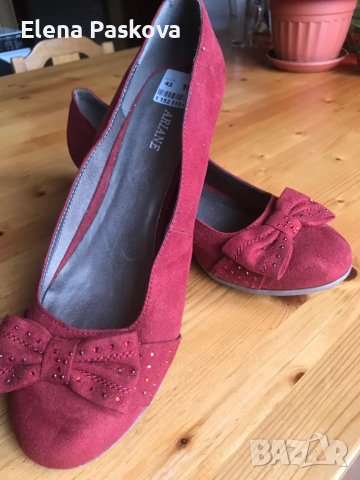обувки дамски велур нови немски 42 размер , снимка 2 - Дамски елегантни обувки - 40584099